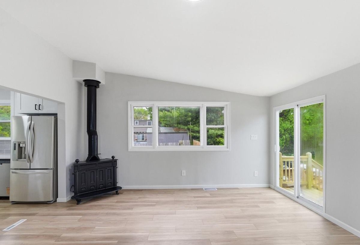 Light oak LVP installed in a South Jersey living room